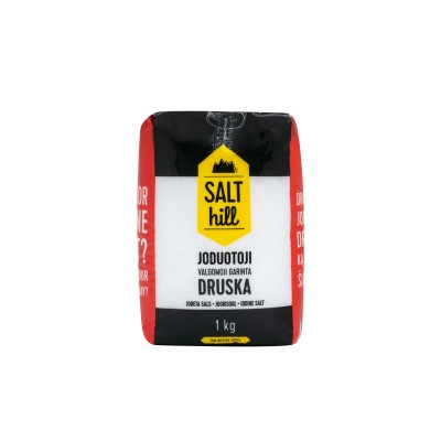 Salt evaporated iodized SALT HILL, 1 kg